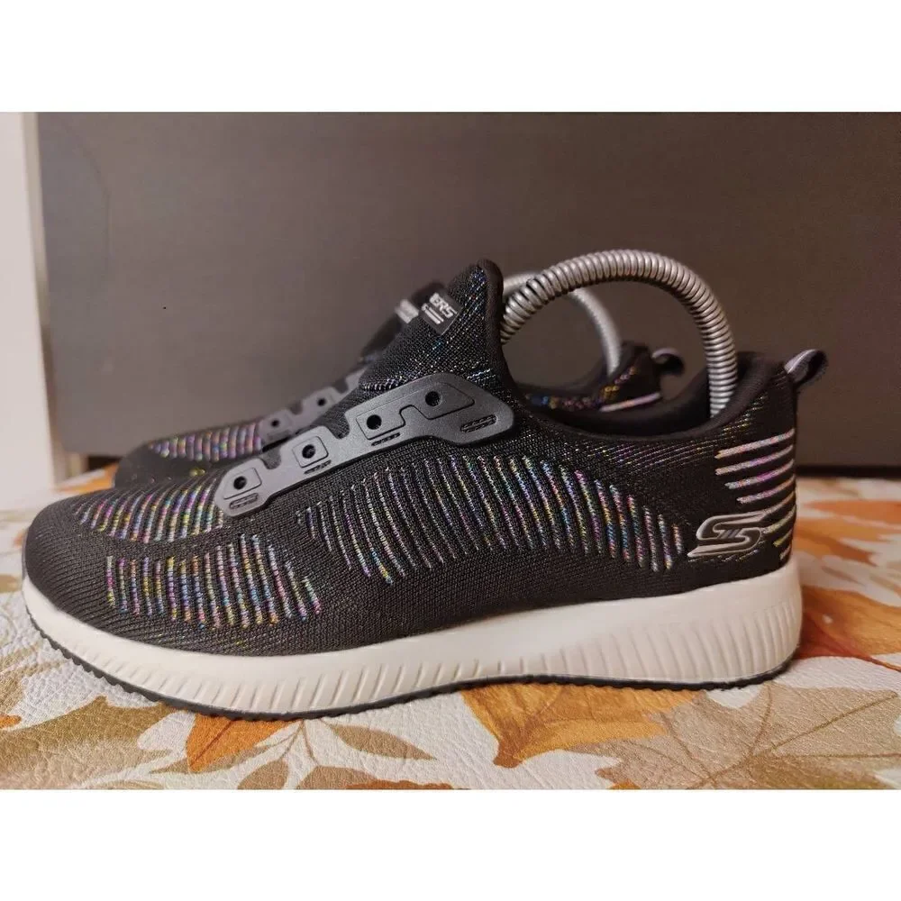 Skechers Bob Squad Women's Running Shoes Size 8 Trainers Black